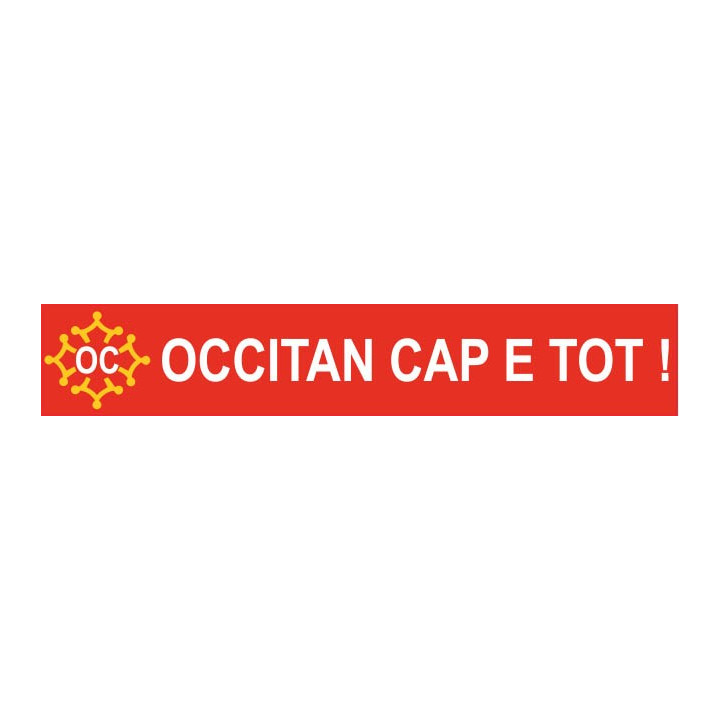 Autocollant OC "Occitan Cap E Tot !" sticker adhesif