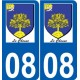 08 Léry logo autocollant plaque stickers ville