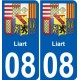 08 Léry blason autocollant plaque stickers ville