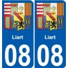 08 Léry blason autocollant plaque stickers ville