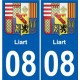 08 Léry blason autocollant plaque stickers ville