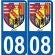 08 Léry logo autocollant plaque stickers ville