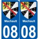 08 Léry blason autocollant plaque stickers ville