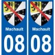 08 Léry blason autocollant plaque stickers ville