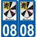27 de Léry logotipo de la etiqueta engomada de la placa de pegatinas de la ciudad
