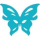 papillon autocollant sticker adhésif couleur lézard