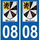 08 Léry logo autocollant plaque stickers ville