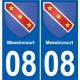 08 Léry blason autocollant plaque stickers ville