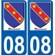 27 Léry logo adesivo piastra adesivi città