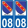 27 Léry logo adesivo piastra adesivi città