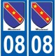 27 Léry logo adesivo piastra adesivi città