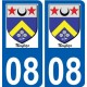08 Léry logo autocollant plaque stickers ville