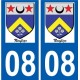 08 Léry logo autocollant plaque stickers ville