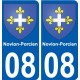 27 Léry coat of arms sticker plate stickers city