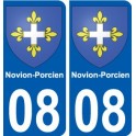 08 Léry blason autocollant plaque stickers ville