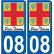 08 Léry logo autocollant plaque stickers ville