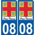 27 de Léry logotipo de la etiqueta engomada de la placa de pegatinas de la ciudad