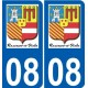 08 Léry logo autocollant plaque stickers ville