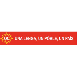 Autocollant stickers OC "Una Lenga, un pòble, un pais" adhesif