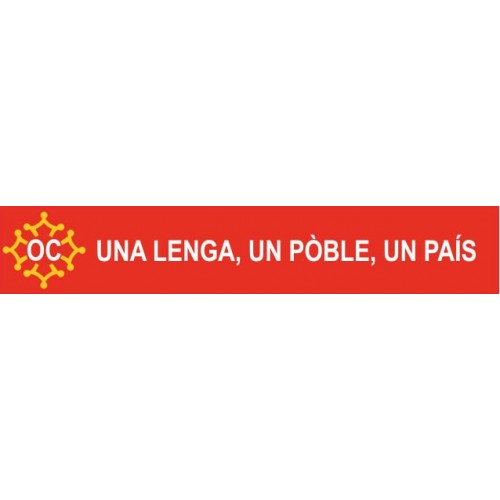 Autocollant stickers OC "Una Lenga, un pòble, un pais" adhesif