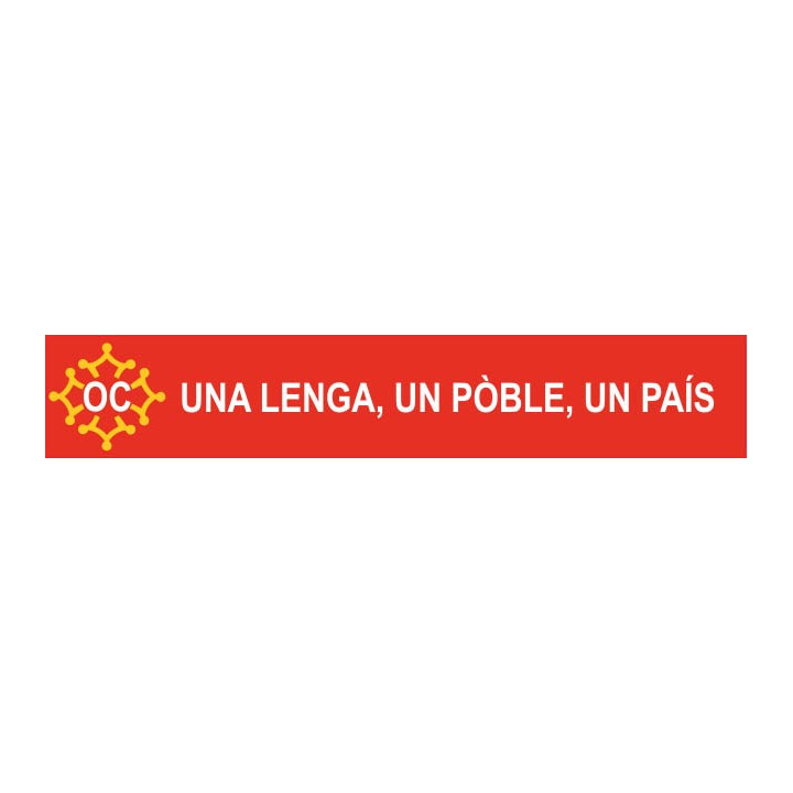 Autocollant stickers OC "Una Lenga, un pòble, un pais" adhesif