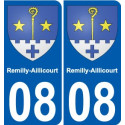 08 Léry blason autocollant plaque stickers ville