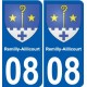 27 Léry coat of arms sticker plate stickers city