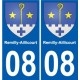 27 Léry coat of arms sticker plate stickers city