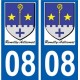 08 Léry logo autocollant plaque stickers ville