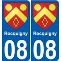 27 de Léry escudo de armas de la etiqueta engomada de la placa de pegatinas de la ciudad