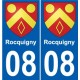 08 Léry blason autocollant plaque stickers ville