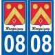 08 Léry logo autocollant plaque stickers ville