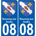 27 de Léry escudo de armas de la etiqueta engomada de la placa de pegatinas de la ciudad