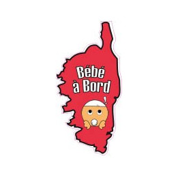 Autocollant Bébé à bord Corse Corsica sticker adhesif
