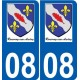 27 de Léry logotipo de la etiqueta engomada de la placa de pegatinas de la ciudad