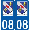 08 Léry logo autocollant plaque stickers ville