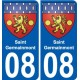 27 de Léry escudo de armas de la etiqueta engomada de la placa de pegatinas de la ciudad