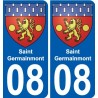 27 de Léry escudo de armas de la etiqueta engomada de la placa de pegatinas de la ciudad