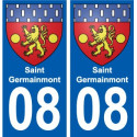 27 de Léry escudo de armas de la etiqueta engomada de la placa de pegatinas de la ciudad