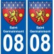 08 Léry blason autocollant plaque stickers ville