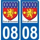 08 Léry logo autocollant plaque stickers ville