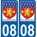 27 de Léry logotipo de la etiqueta engomada de la placa de pegatinas de la ciudad