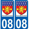 27 de Léry logotipo de la etiqueta engomada de la placa de pegatinas de la ciudad
