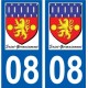 08 Léry logo autocollant plaque stickers ville