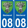 27 Léry coat of arms sticker plate stickers city