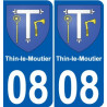 08 Léry blason autocollant plaque stickers ville