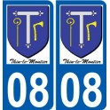 08 Léry logo autocollant plaque stickers ville