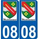 08 Léry logo autocollant plaque stickers ville