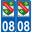 27 de Léry logotipo de la etiqueta engomada de la placa de pegatinas de la ciudad