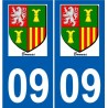 09 Léry logo autocollant plaque stickers ville